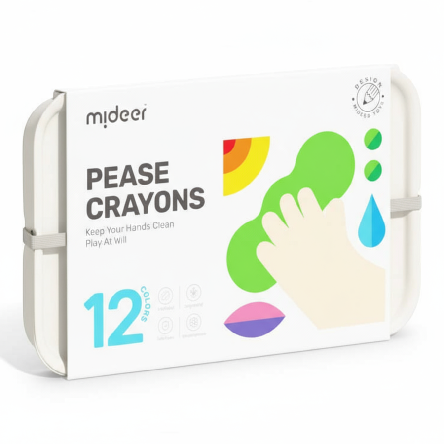 Pierwsze kredki świecowe (12 szt.) / Mideer