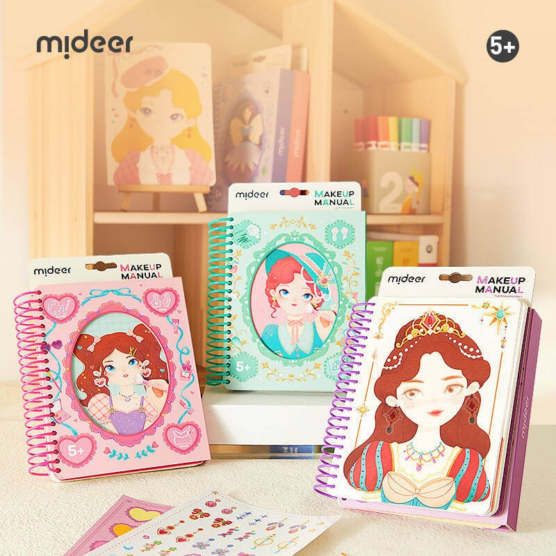 Zeszyt kreatywny małej makijażystki - Księżniczka / Mideer