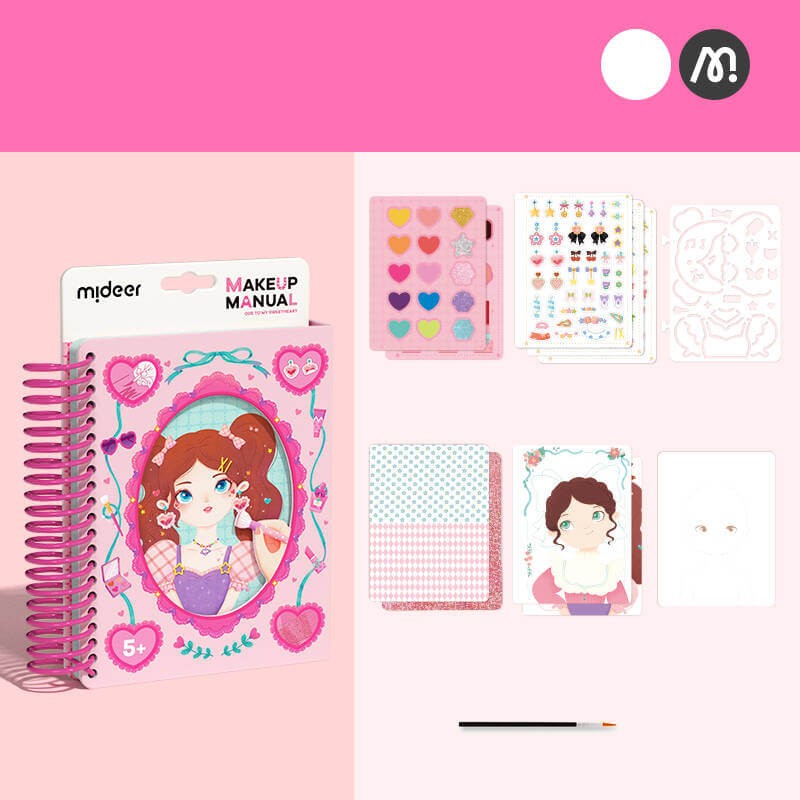 Zeszyt kreatywny małej makijażystki - Księżniczka / Mideer