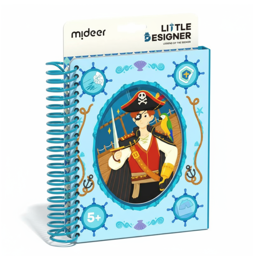 Zeszyt kreatywny małego projektanta - Poszukiwacz przygód / Mideer