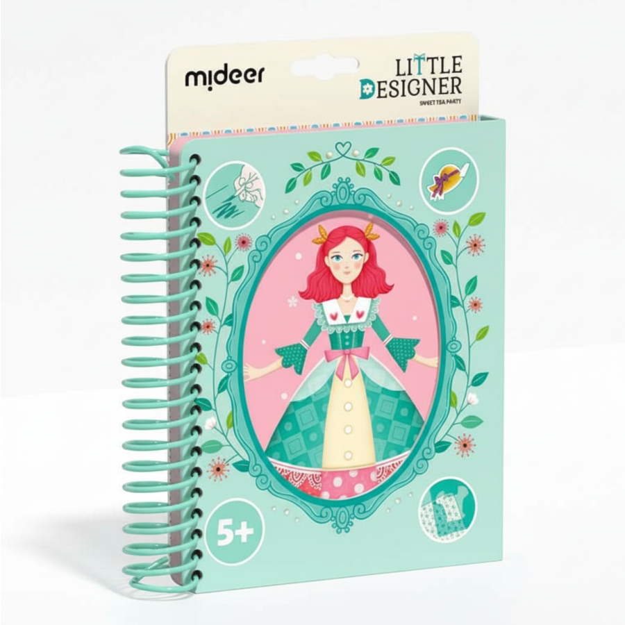 Zeszyt kreatywny małego projektanta - Przyjęcie herbaciane / Mideer