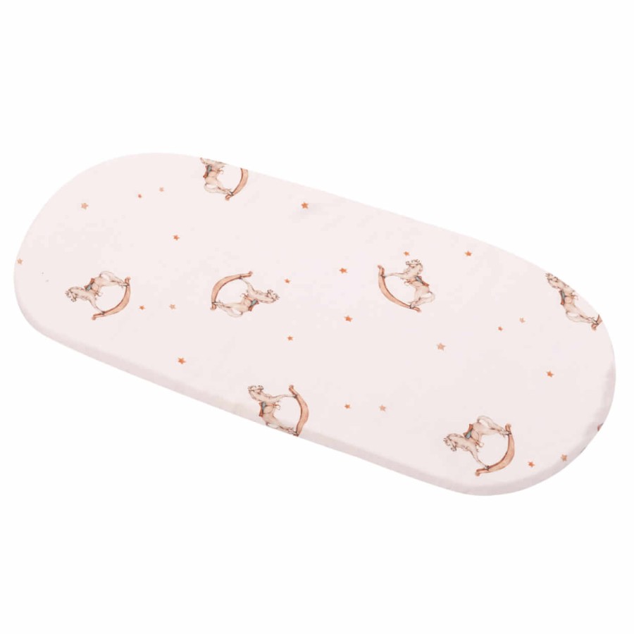 Prześcieradło bambusowe do gondoli, kosza mojżesza, kołyski Rocking Horses / Samiboo