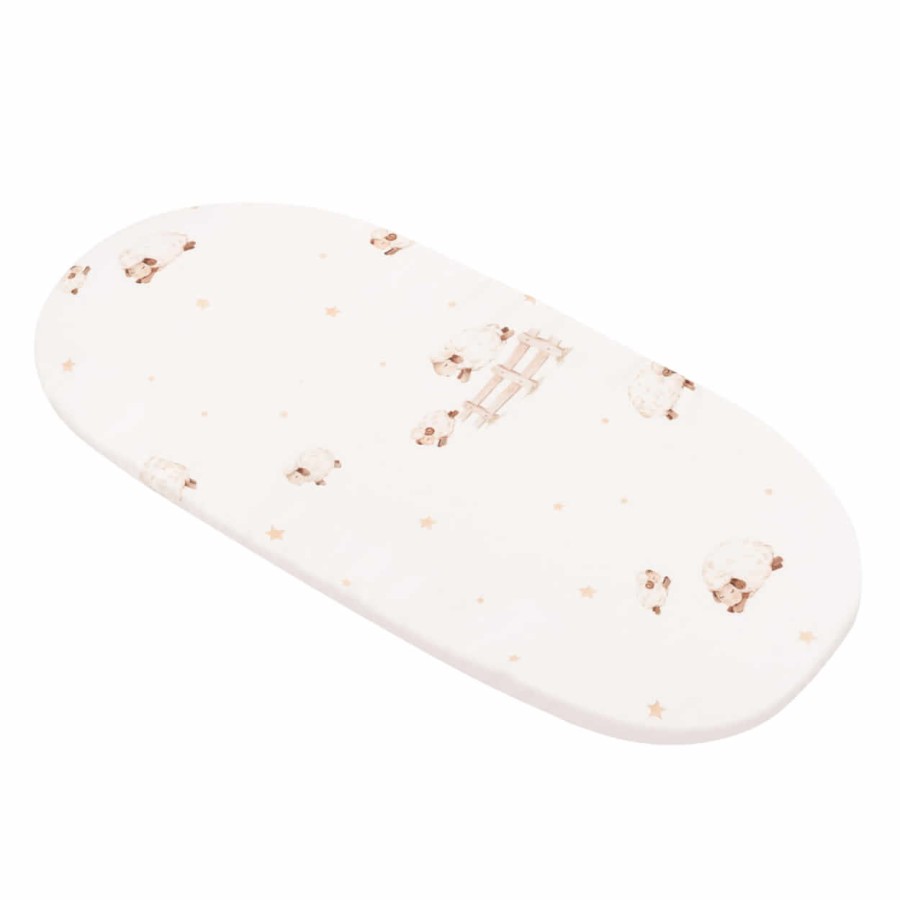 Prześcieradło bambusowe do gondoli, kosza mojżesza, kołyski Owieczki / Samiboo