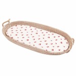 Prześcieradło bambusowe do gondoli, kosza mojżesza, kołyski wisienki / Samiboo