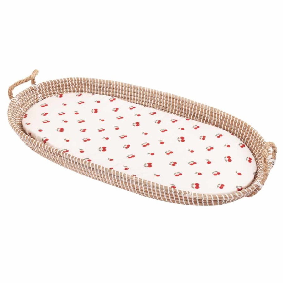 Prześcieradło bambusowe do gondoli, kosza mojżesza, kołyski wisienki / Samiboo