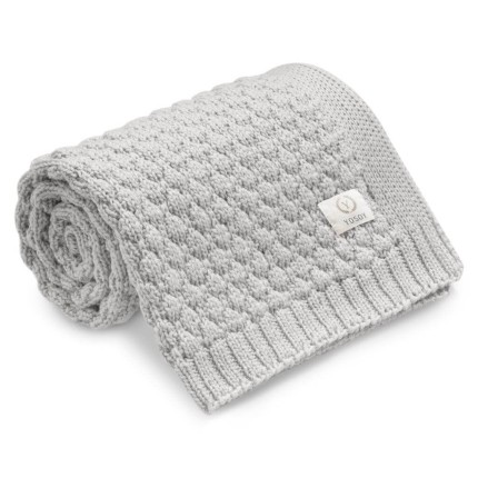 Koc dziany 100% merino wool BUBBLES krem melanż / YOSOY