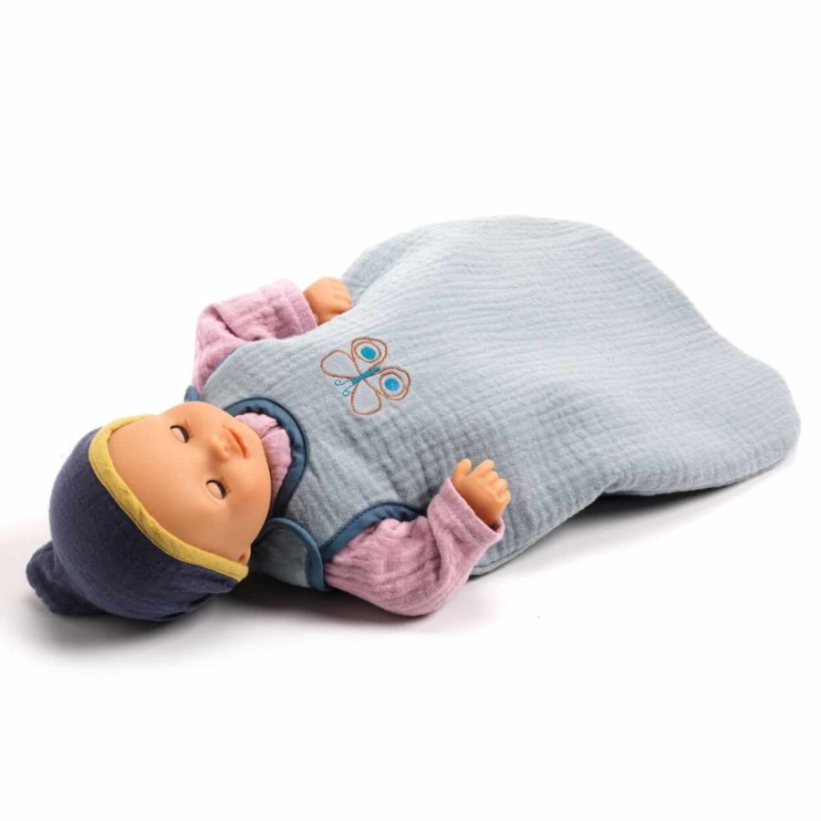 Śpiworek dla lalki szary, kolekcja POMEA / Djeco