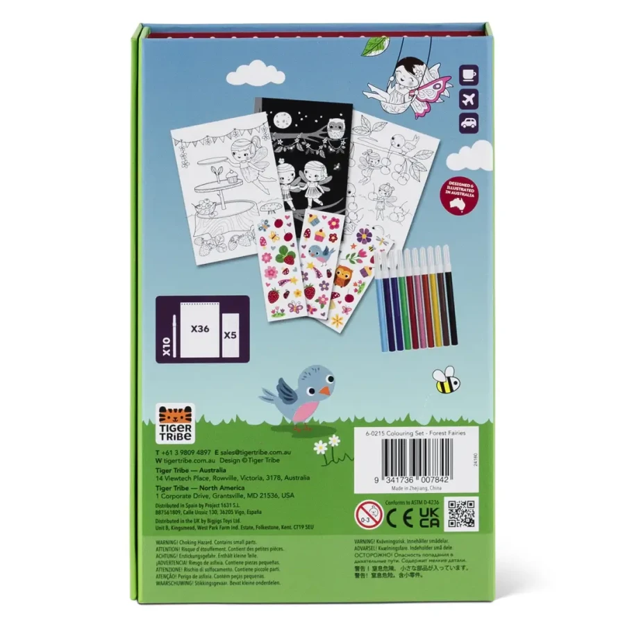 Zestaw kolorowanek - Leśne wróżki / Tiger Tribe