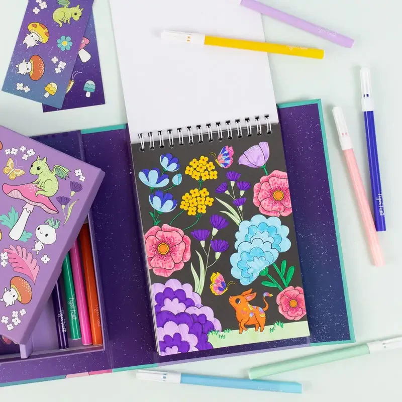 Zestaw kolorowanek - Mistyczny Las / Tiger Tribe