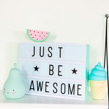 Lampa Lightbox LED A4 Mint / A Little Lovely Company