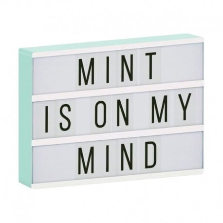Lampa Lightbox LED A4 Mint / A Little Lovely Company