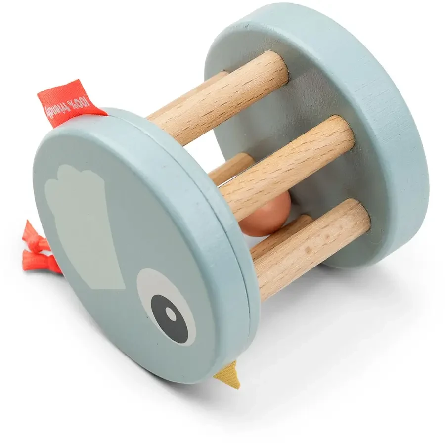 Grzechotka drewniana - Birdee Blue / Done by Deer