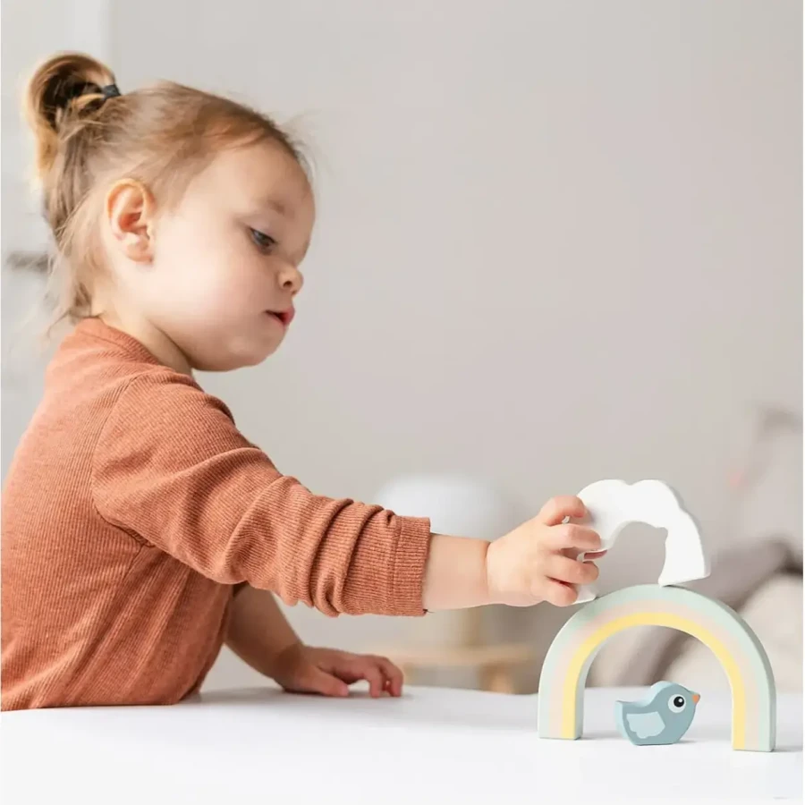 Układanka drewniana Ptaszek Birdee 3 elementy / Done by Deer