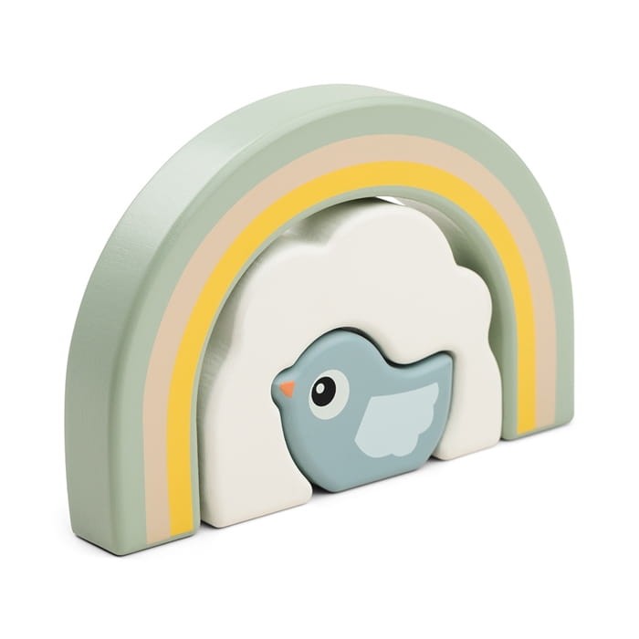 Układanka drewniana Ptaszek Birdee 3 elementy / Done by Deer