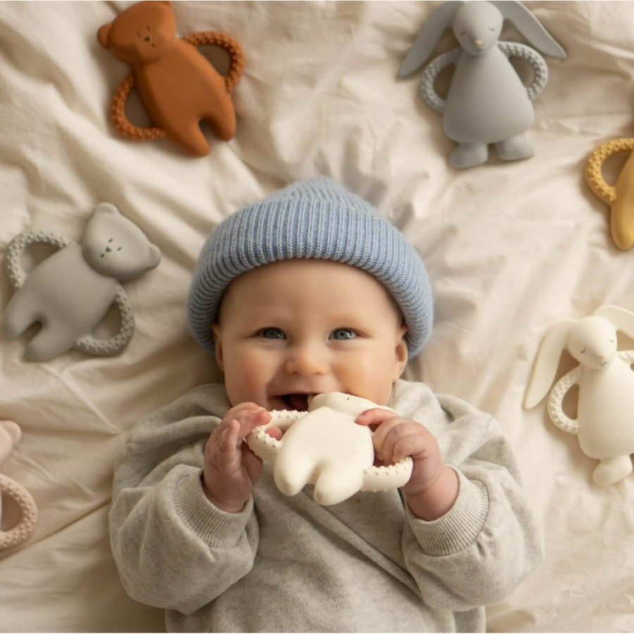 Gryzak z naturalnego kauczuku - cream / Moonie