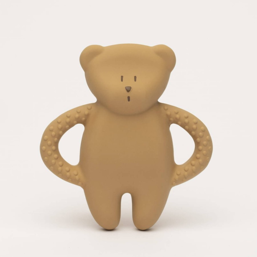 Gryzak z naturalnego kauczuku - miś cappuccino / Moonie