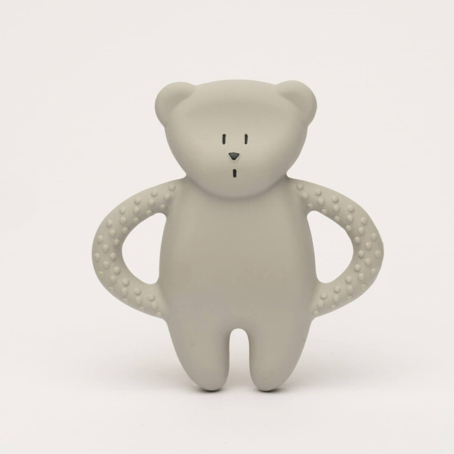 Gryzak z naturalnego kauczuku - miś gray / Moonie