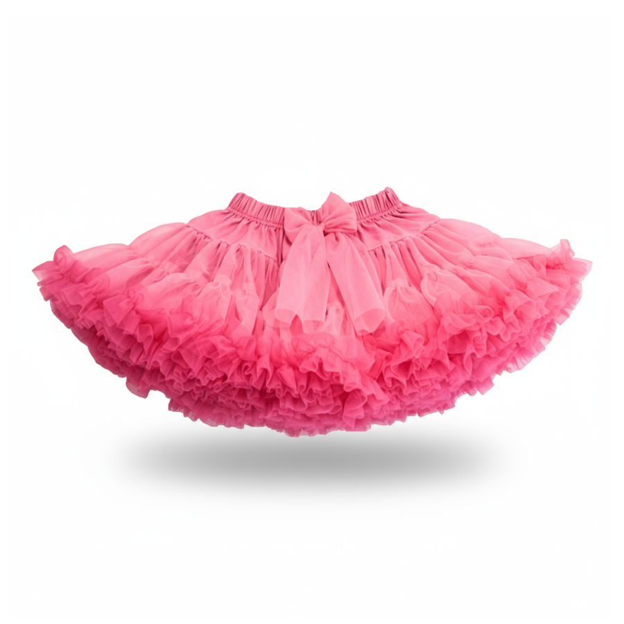 Spódnica Pettiskirt - guma balonowa i cukierkowy róż / Manufaktura Falbanek