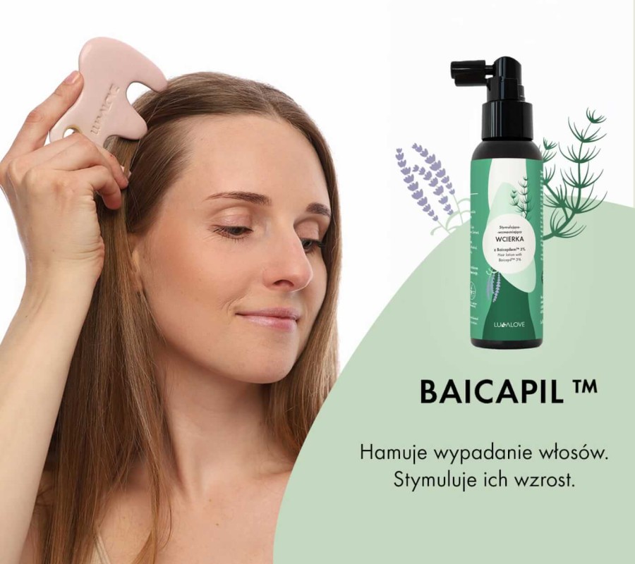 Stymulująco-wzmacniająca wcierka z Baicapilem 3%, 100 ml / Lullalove
