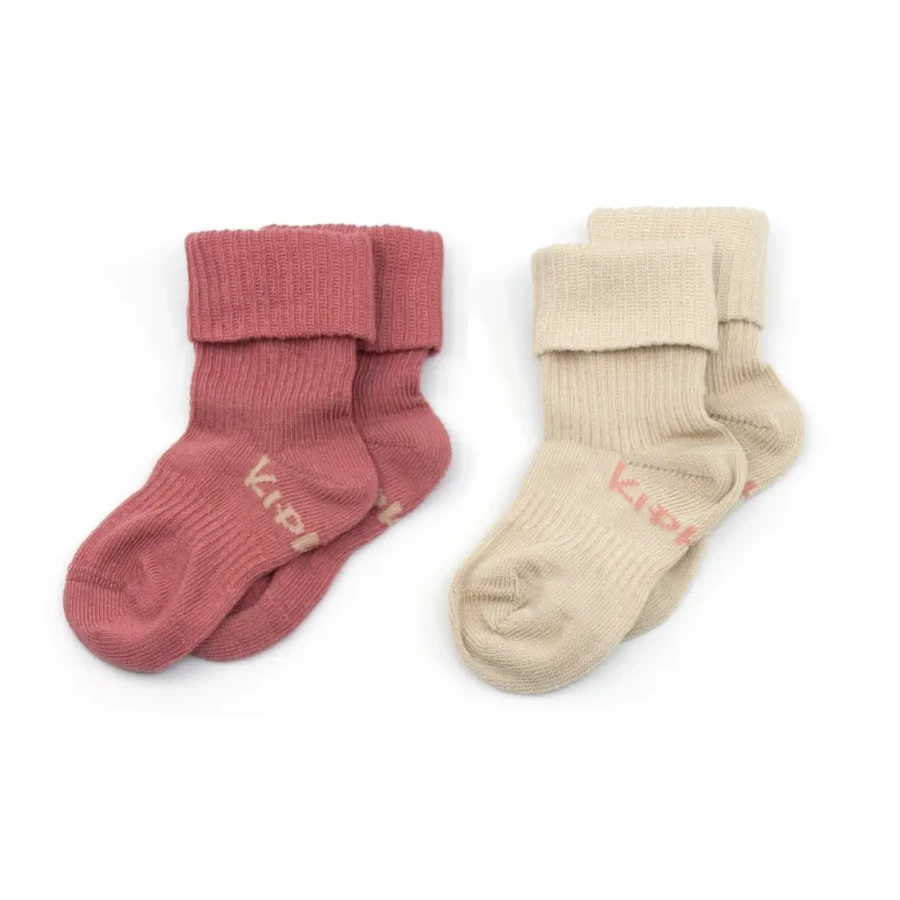 Skarpetki niemowlęce Stay-on-Socks, Dusty Clay / KipKep