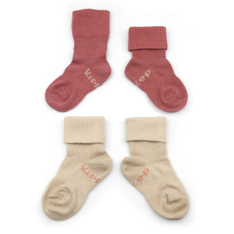 Skarpetki niemowlęce Stay-on-Socks, Dusty Clay / KipKep