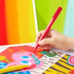 Markery akrylowe - bardzo miękka stalówka (12 kolorów) / Mideer