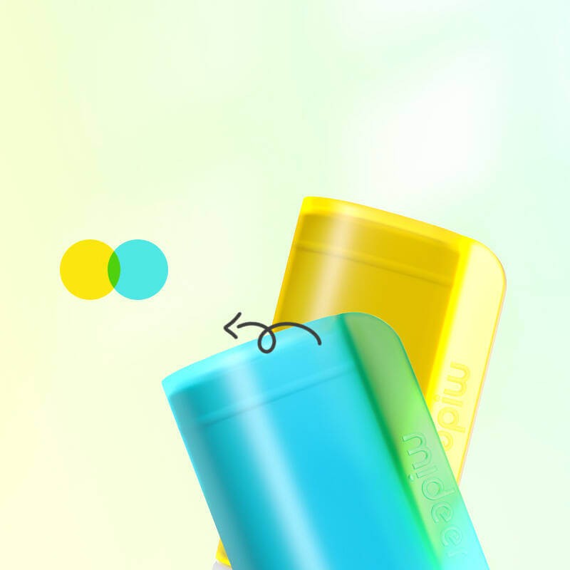 Półprzezroczyste markery z podwójną końcówką - 36 kolorów / Mideer