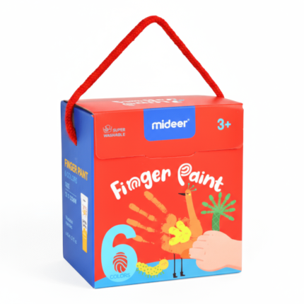 Farby do malowania palcami - 6 kolorów / Mideer