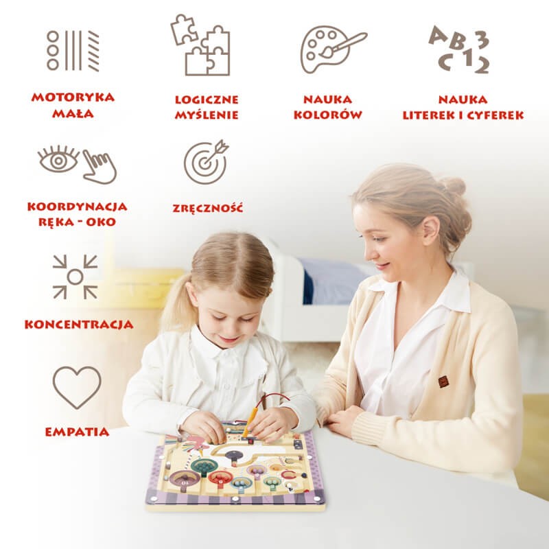 Labirynt magnetyczny Fantastyczny jednorożec, 3+ / TOPBRIGHT