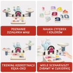 Waga szalkowa Montessori - Głodny Miś, zabawka edukacyjna, 3+ / TOPBRIGHT