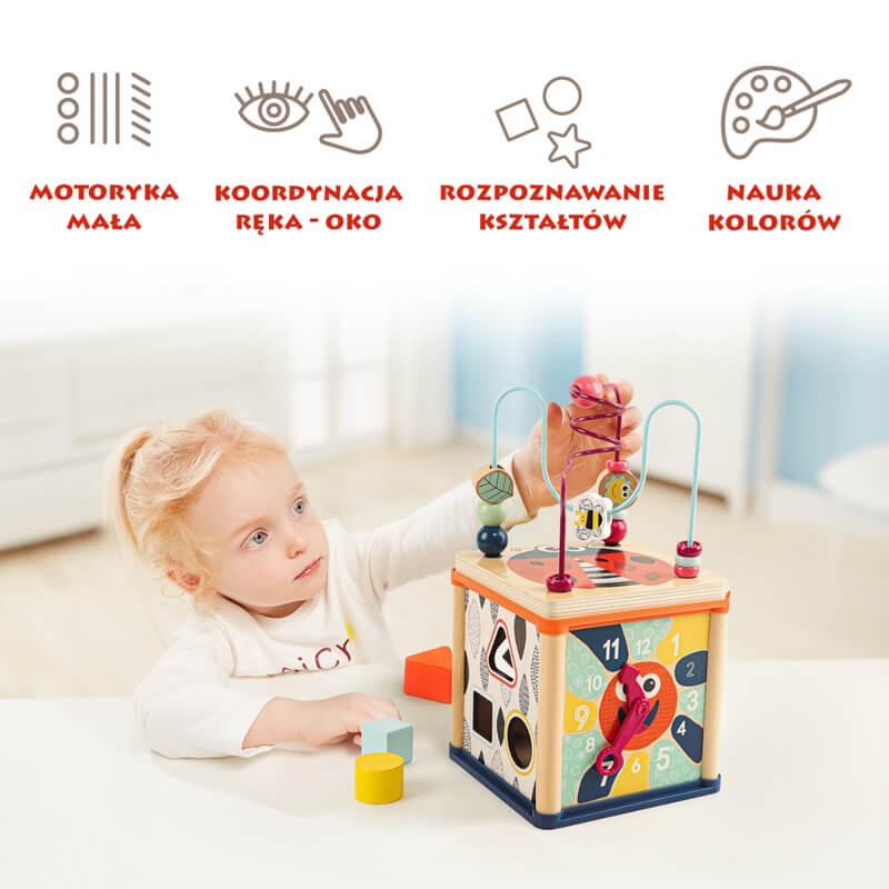 Kostka edukacyjna dla niemowląt, 1+ / TOPBRIGHT