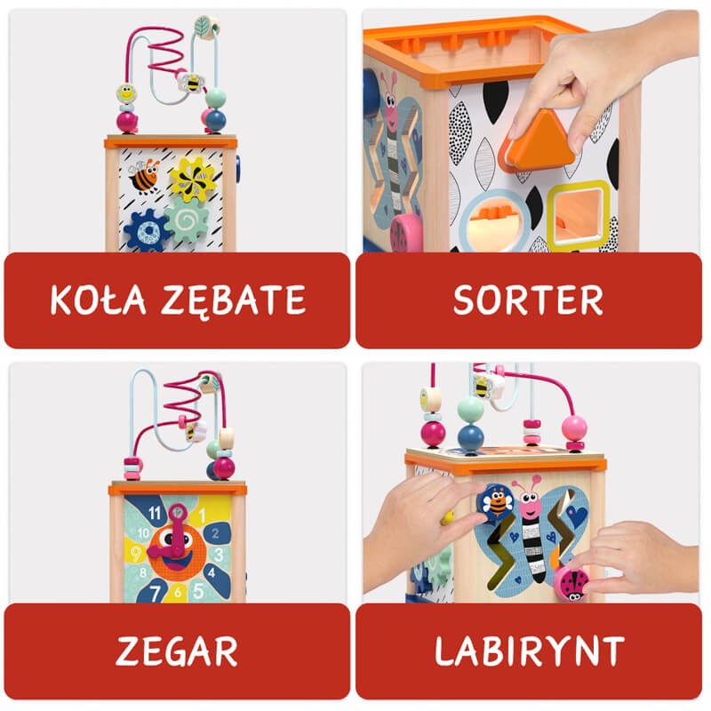 Kostka edukacyjna dla niemowląt, 1+ / TOPBRIGHT