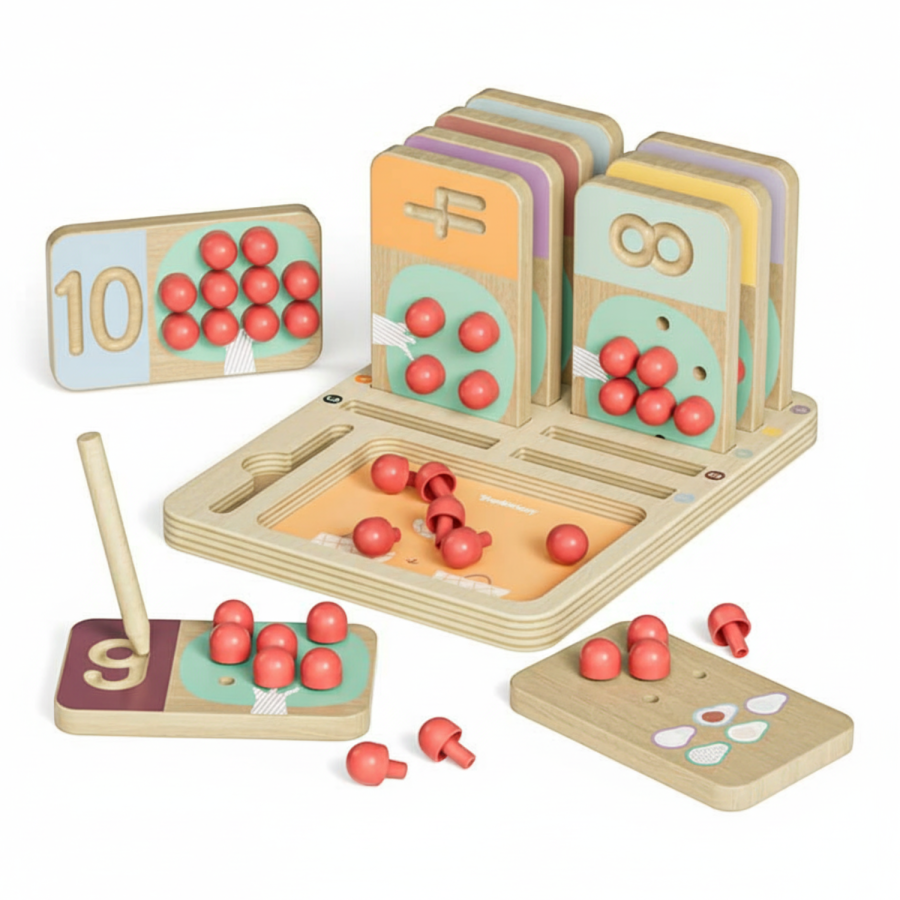 Zabawka edukacyjna do nauki liczenia - Liczę owoce, 3+ / TOPBRIGHT