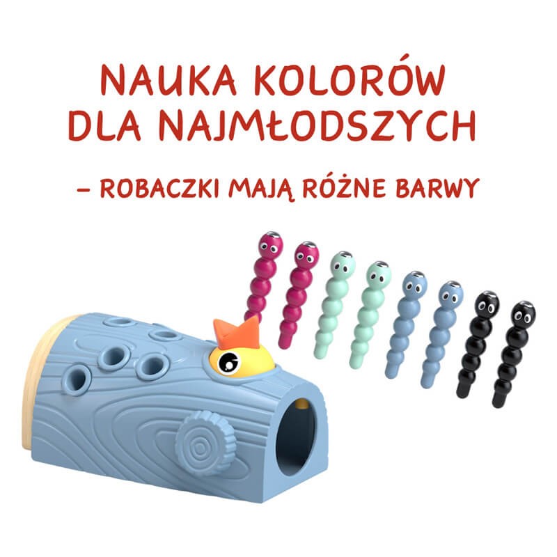 Gra zręcznościowa - Nakarm Ptaszka Złap Robaczka, 2+ / TOPBRIGHT