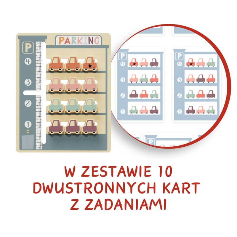 Układanka logiczna dla dzieci Parking, 3+ / TOPBRIGHT