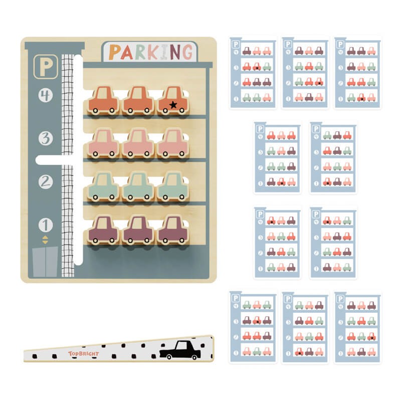 Układanka logiczna dla dzieci Parking, 3+ / TOPBRIGHT