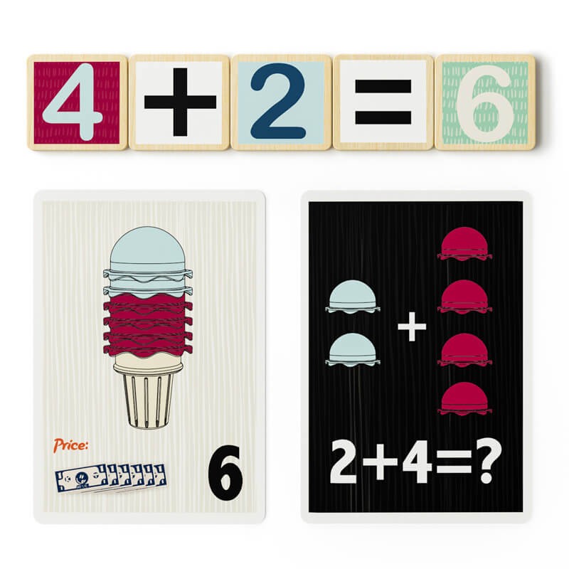 Zabawka matematyczna Lodziarnia, 3+ / TOPBRIGHT