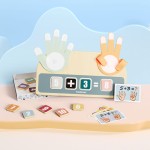 Drewniana zabawka edukacyjna Nauka liczenia na palcach, 3+ / TOPBRIGHT