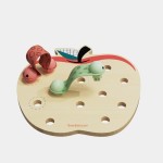 Zabawka edukacyjna dla dzieci Robaczki w jabłuszku, 18m+ / TOPBRIGHT