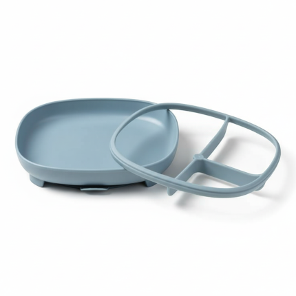 Talerzyk z przyssawką 2w1, błękitny / b.box