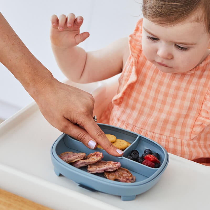 Talerzyk z przyssawką 2 w 1, błękitny / b.box