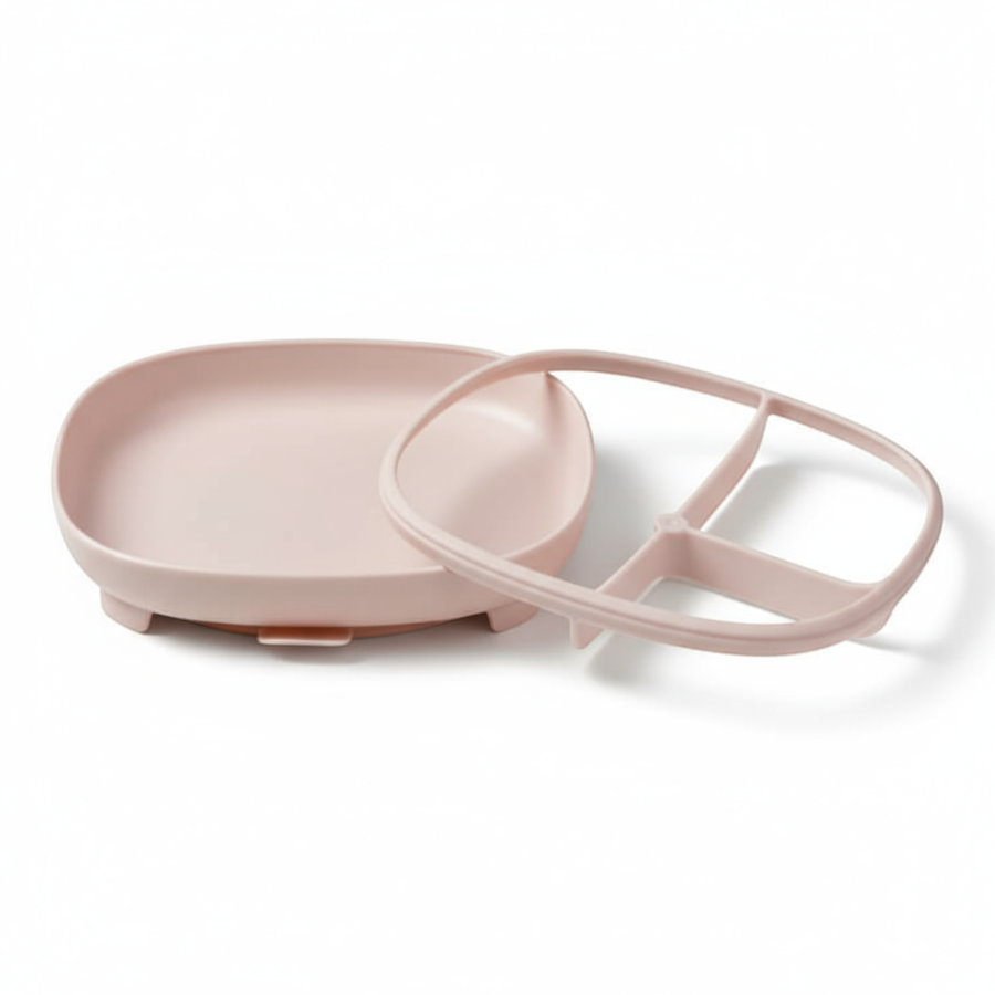 Talerzyk z przyssawką 2 w 1, różowy / b.box
