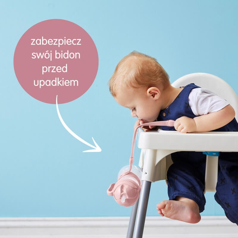 Smycz do bidonu, różowa / b.box