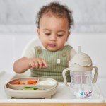 Bidon ze słomką 240 ml, LATTE / b.box