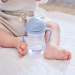 Bidon ze słomką 240 ml, BŁĘKITNY / b.box