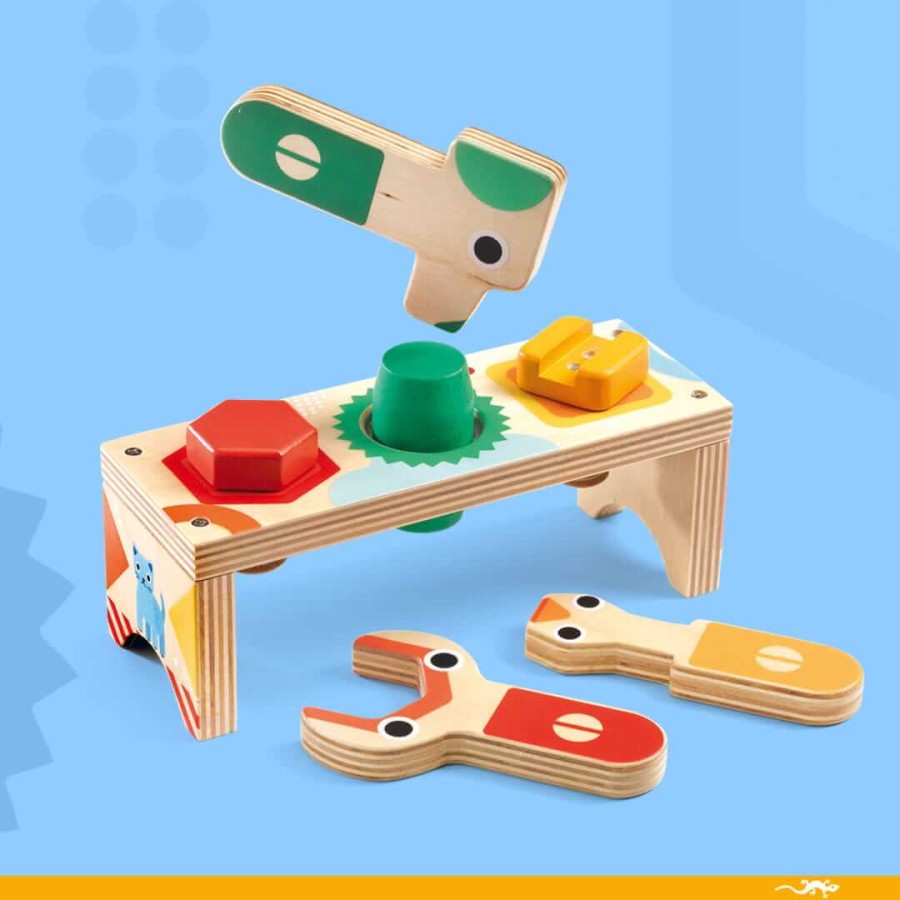 Drewniany stół warsztatowy BRICOLOU / Djeco