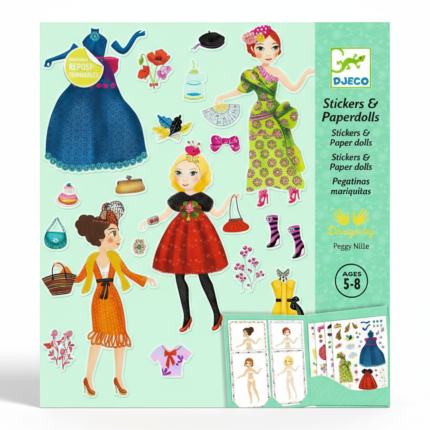 Zestaw kreatywny z naklejkami - moda / Djeco