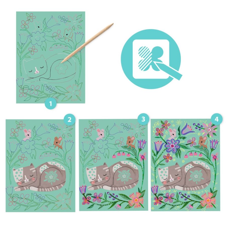 Wydrapywanka SPOTKANIA ZWIERZĄTEK/ Djeco