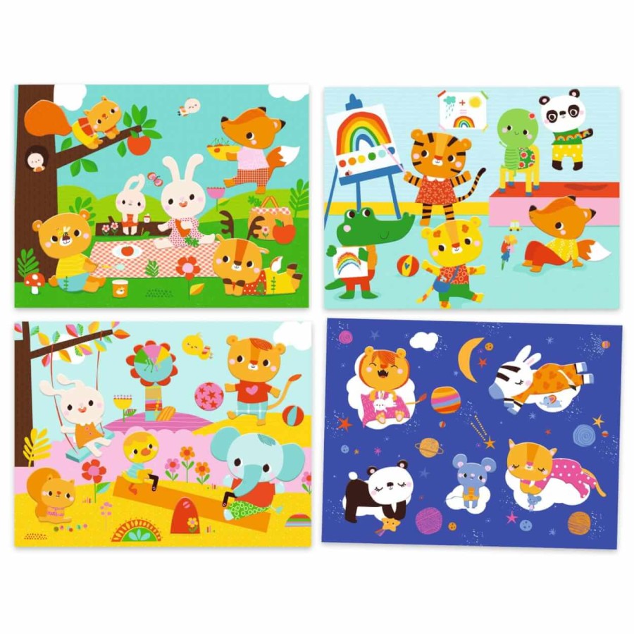 Zestaw artystyczny Pierwsze Kolaże- Mój dzień / Djeco