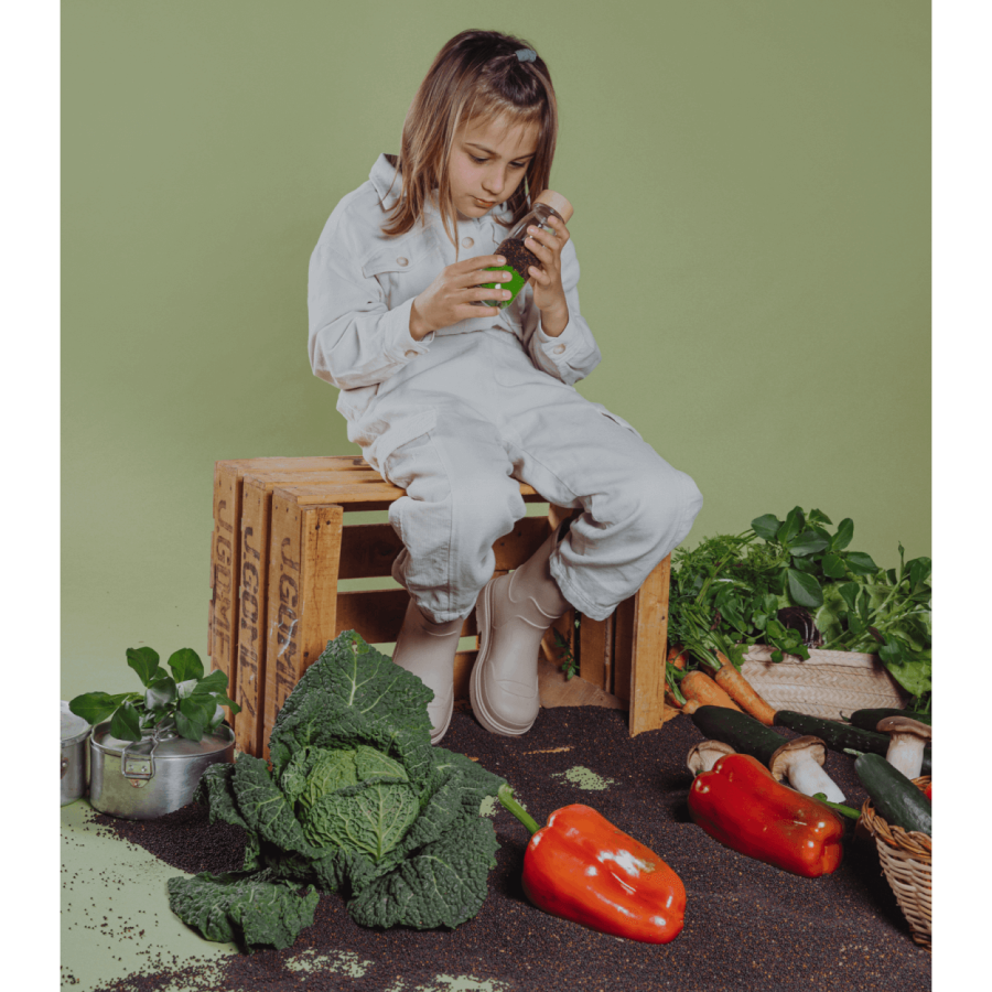 Butelka obserwacyjna - WARZYWA / Petit Boum